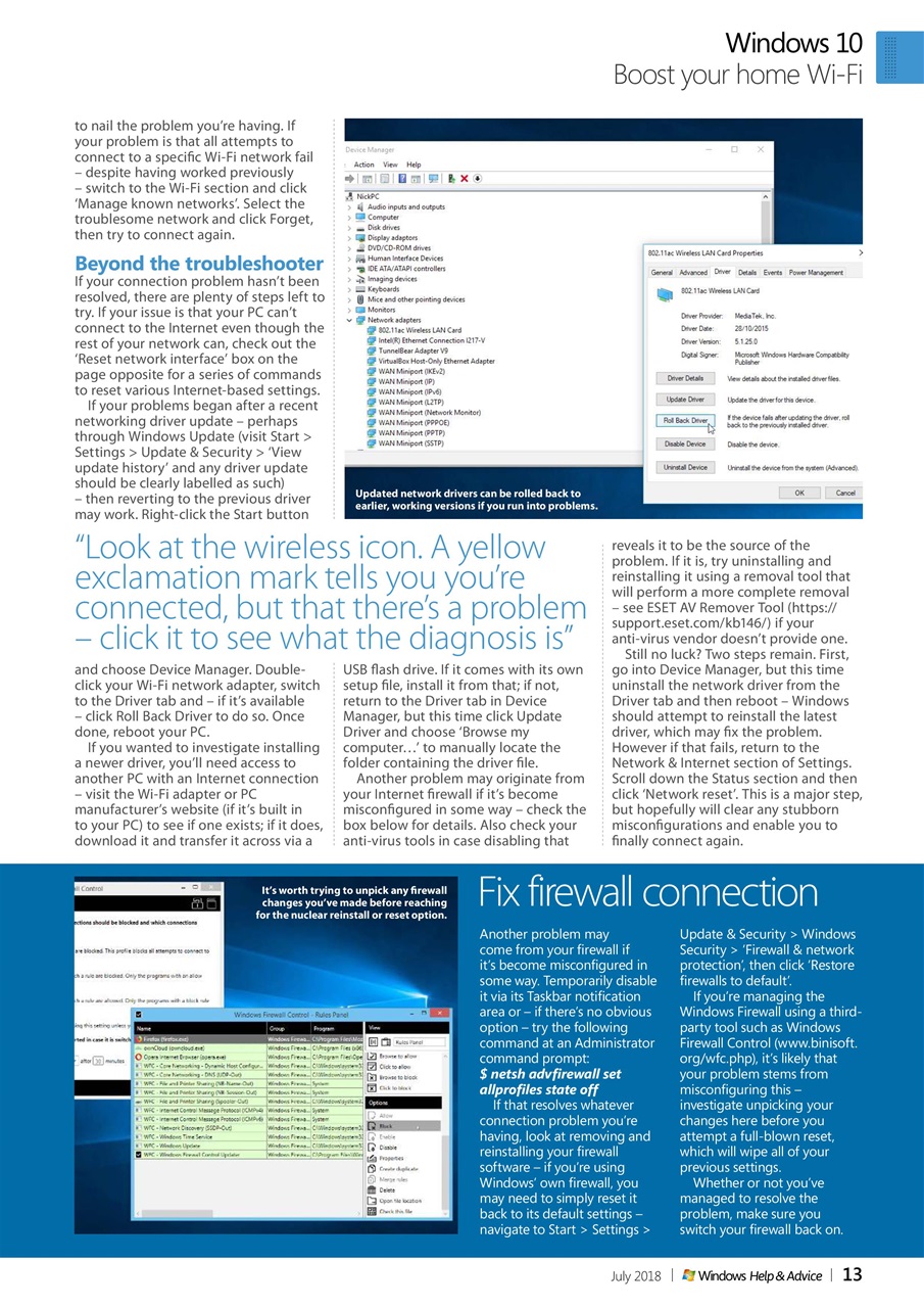 Windows Help & Advice Preview Pages