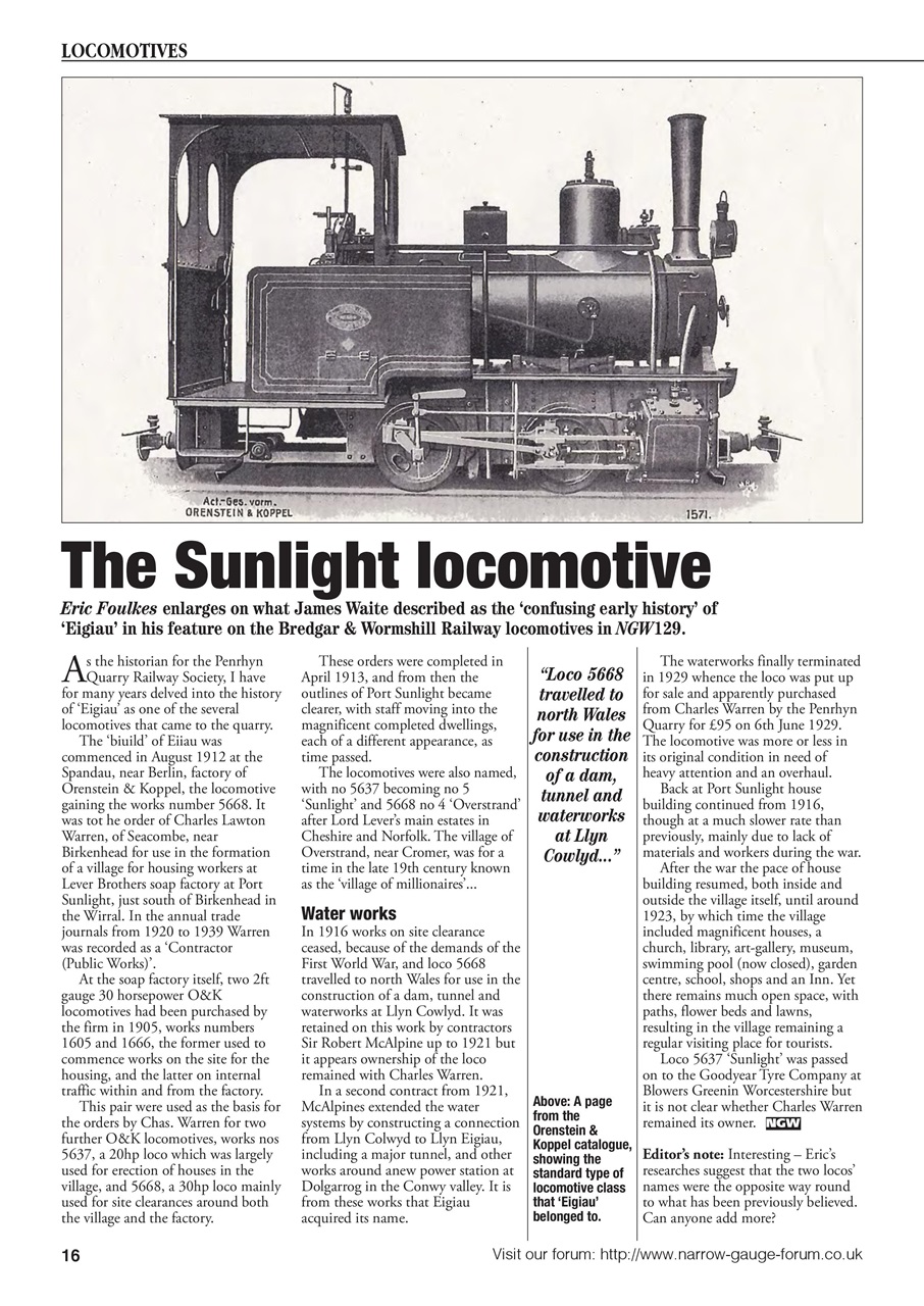 Narrow Gauge World Preview Pages