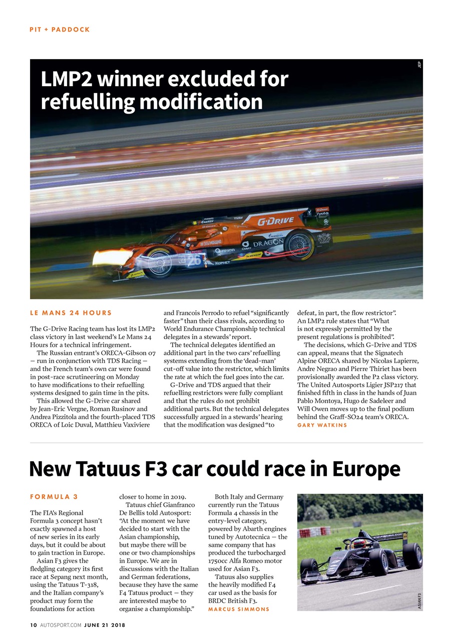 Autosport Preview Pages