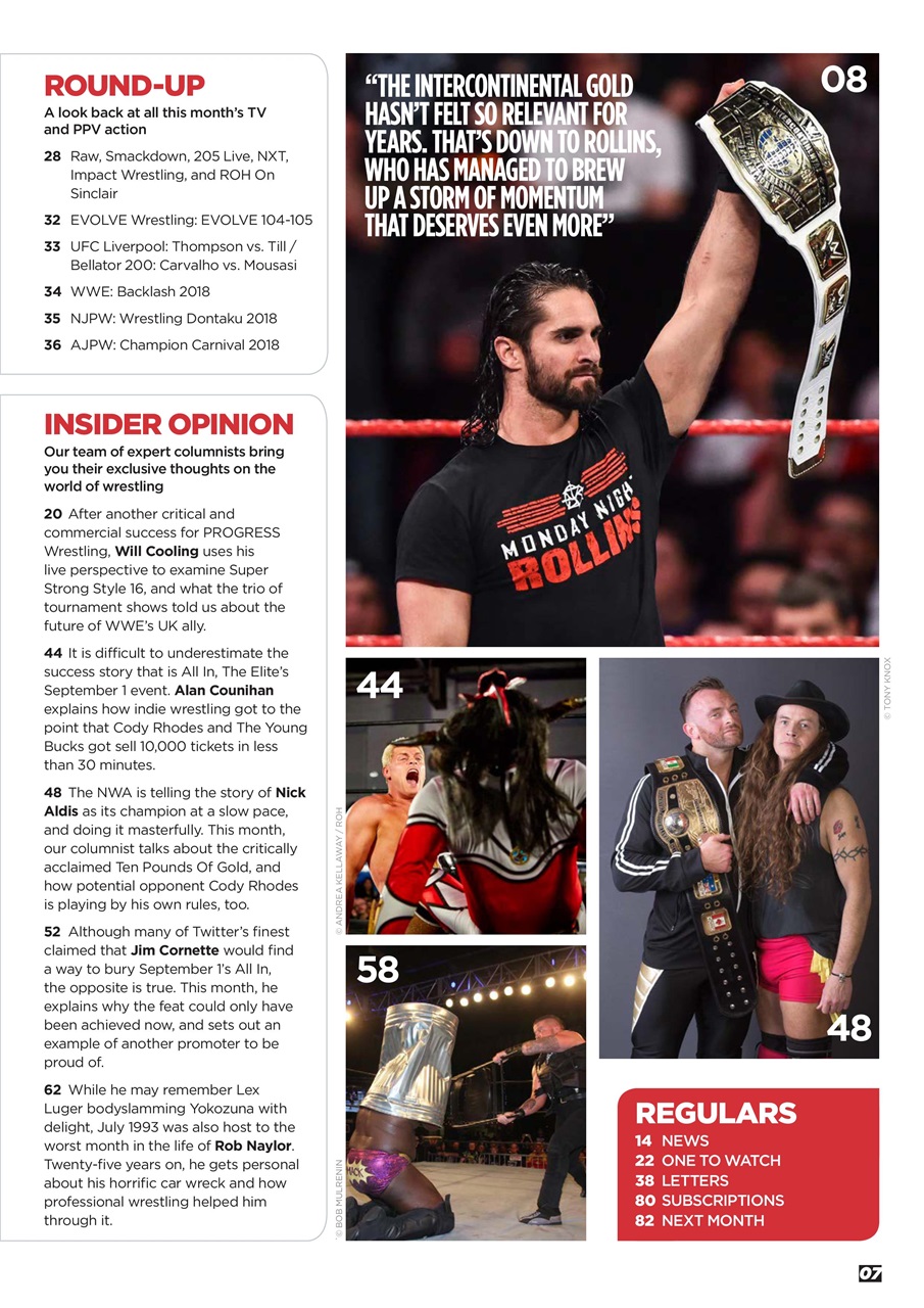 Wrestletalk Magazine Preview Pages
