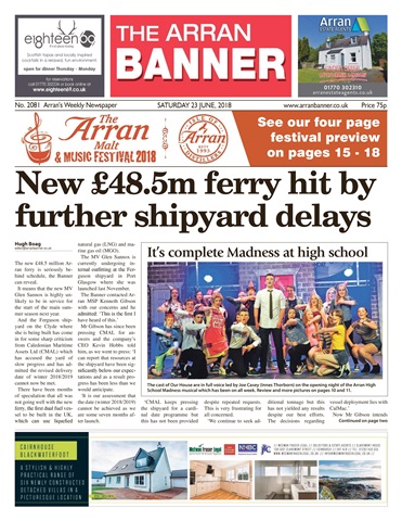 Arran Banner issue 23rd June 2018