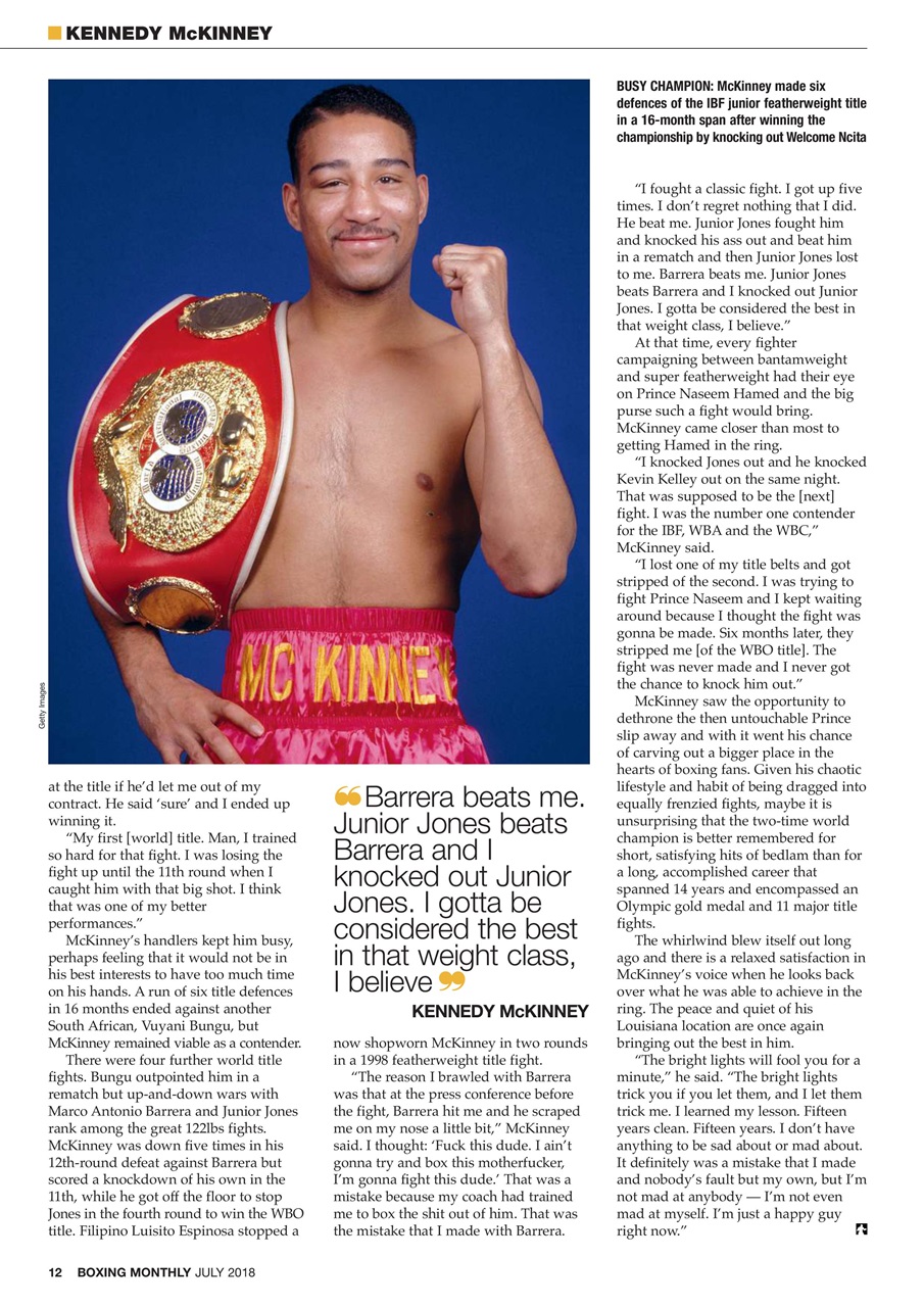 Boxing Monthly Preview Pages