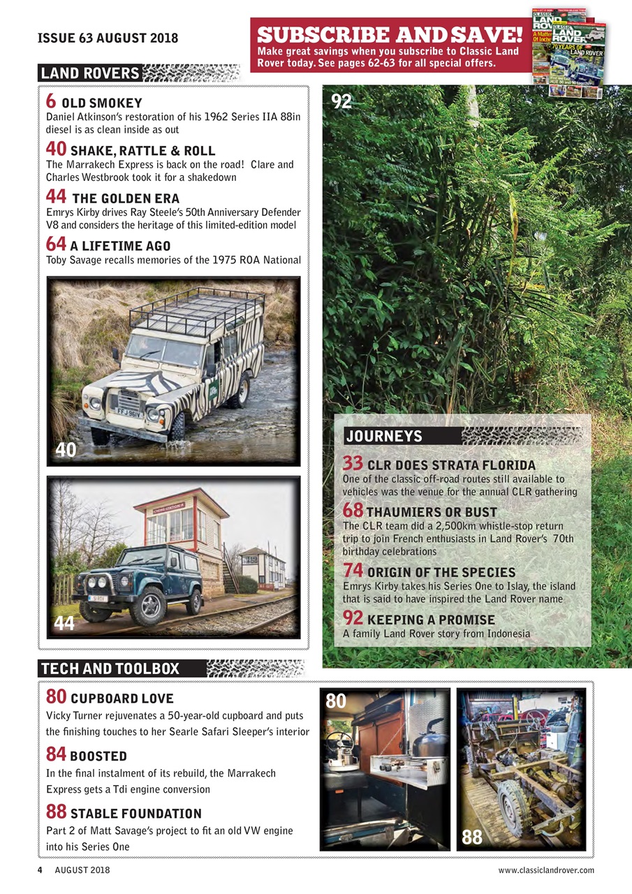 Classic Land Rover Magazine Preview Pages