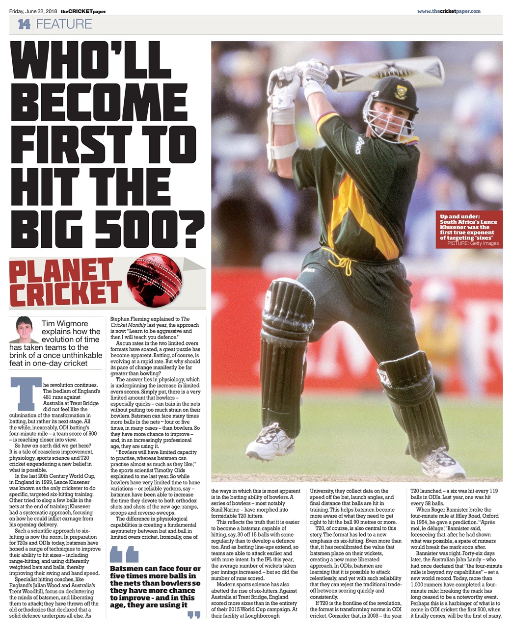 The Cricket Paper Preview Pages