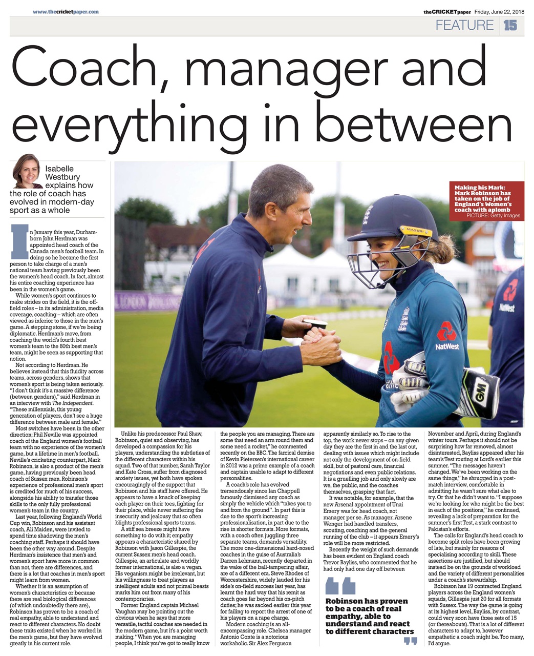 The Cricket Paper Preview Pages