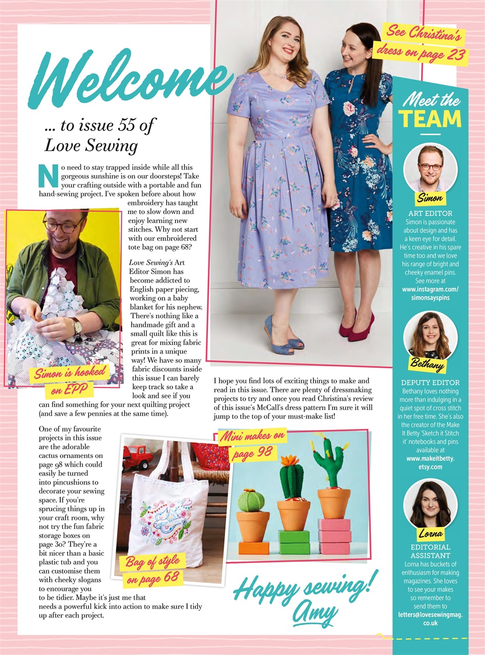 Love Sewing Preview Pages