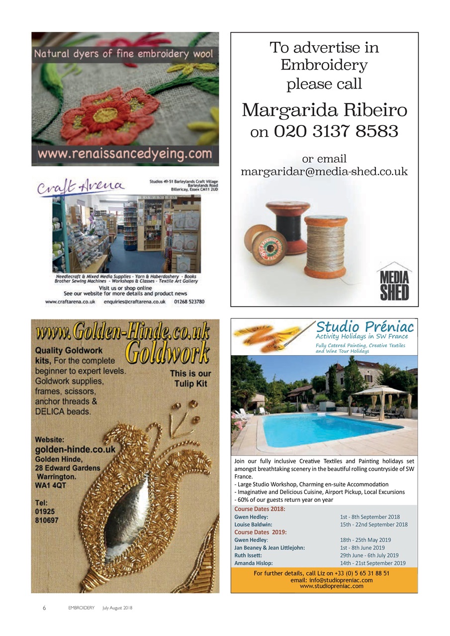 Embroidery Magazine Preview Pages