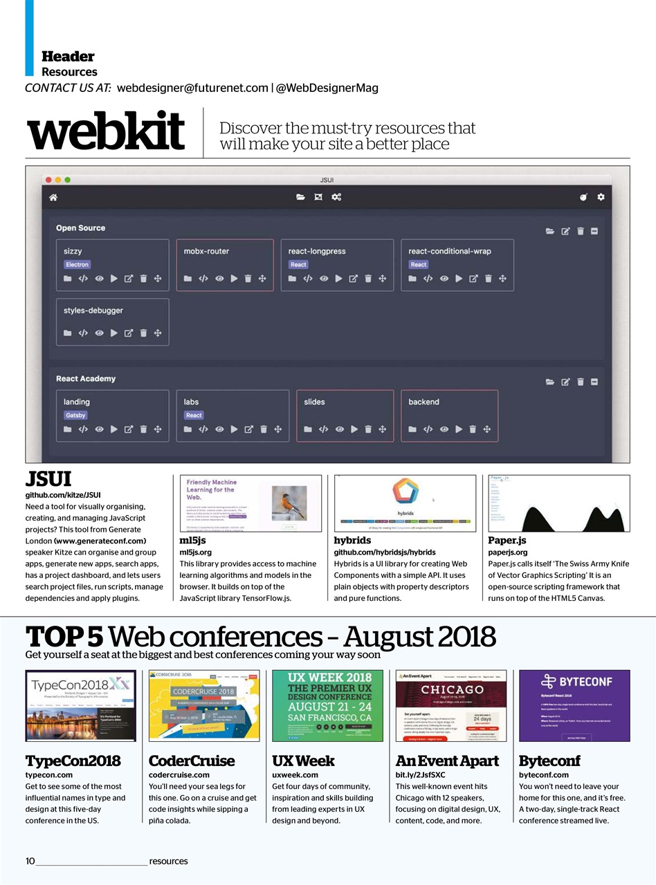 Web Designer Preview Pages