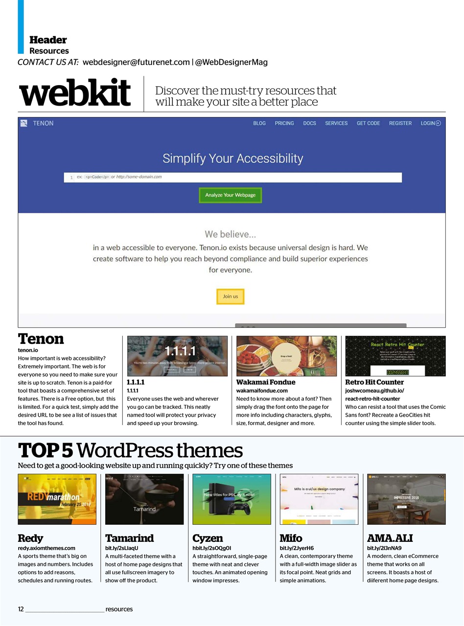 Web Designer Preview Pages