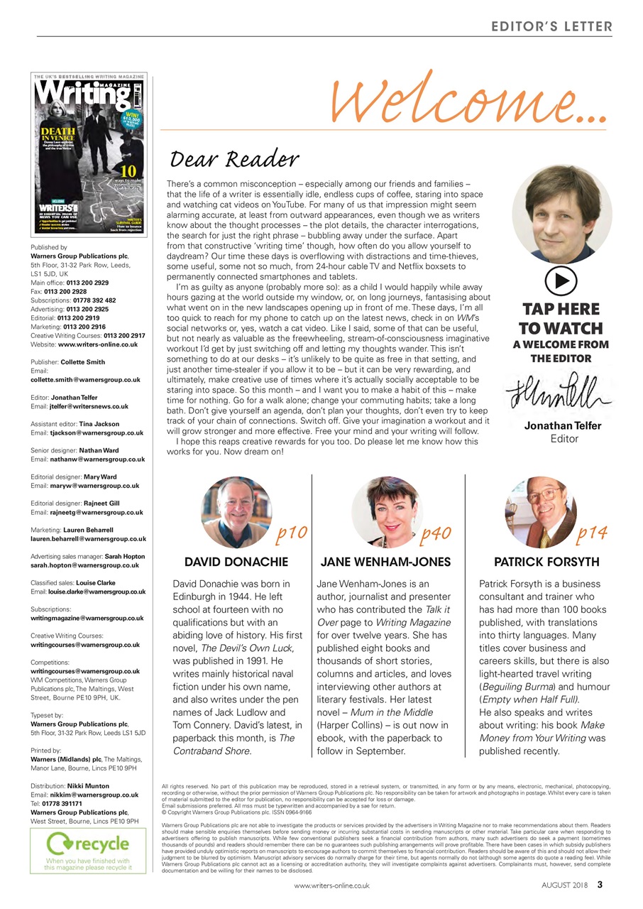 Writing Magazine Preview Pages