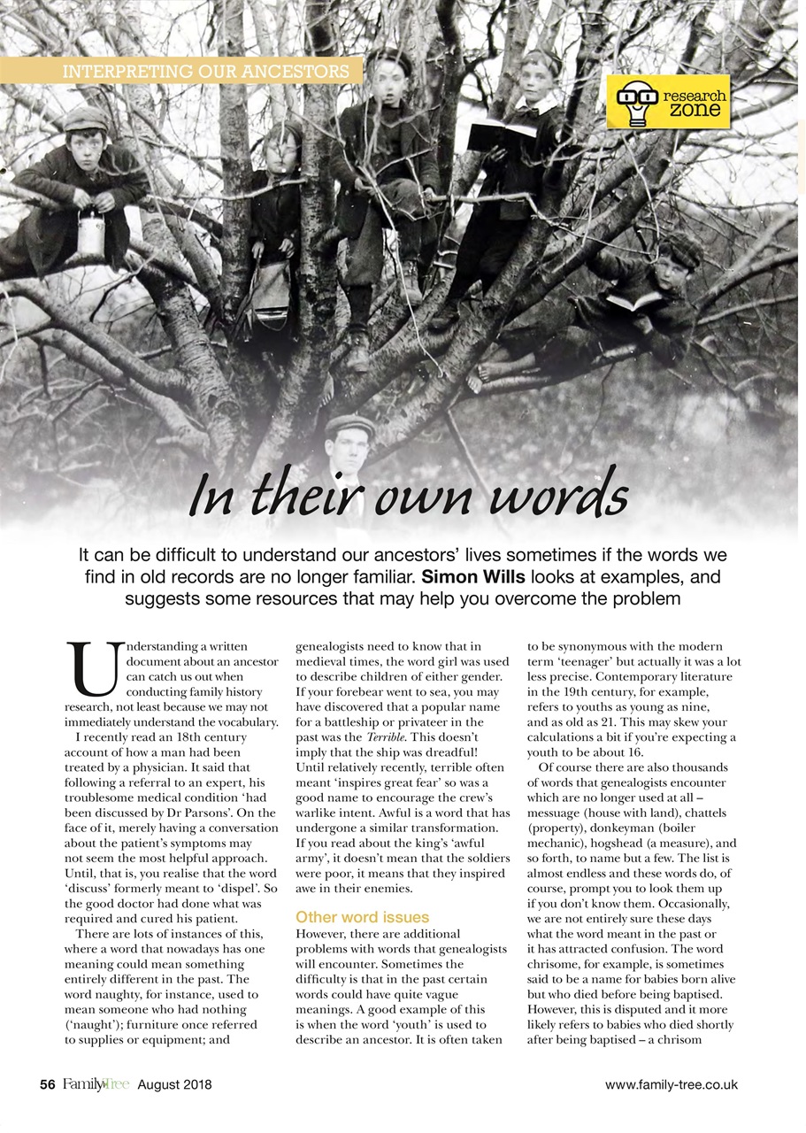 Family Tree Preview Pages