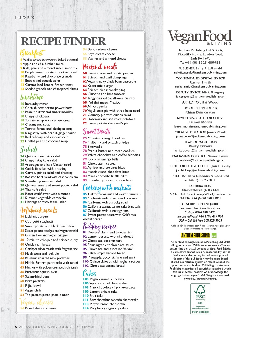 Vegan Cookbook Preview Pages