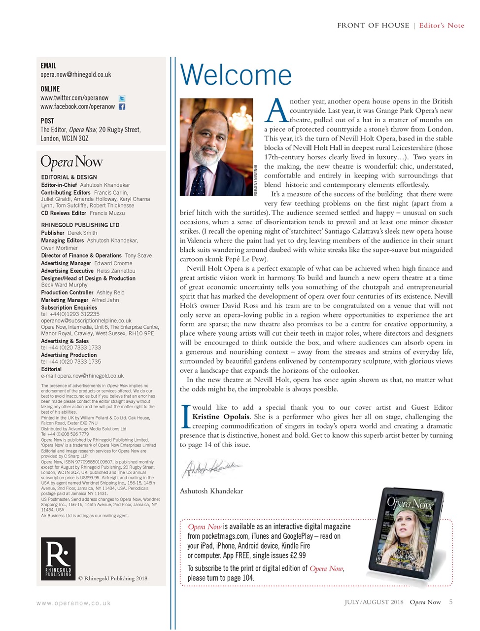 Opera Now Preview Pages
