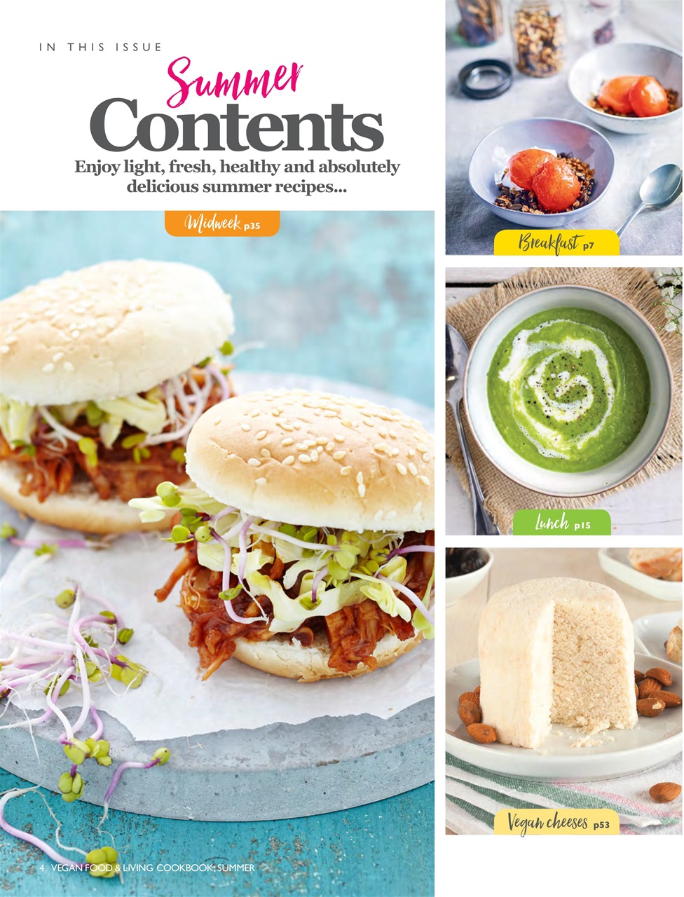 Vegan Food & Living Magazine Preview Pages