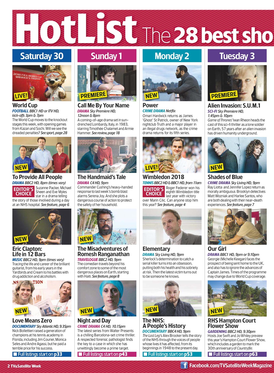 TV & Satellite Week Preview Pages
