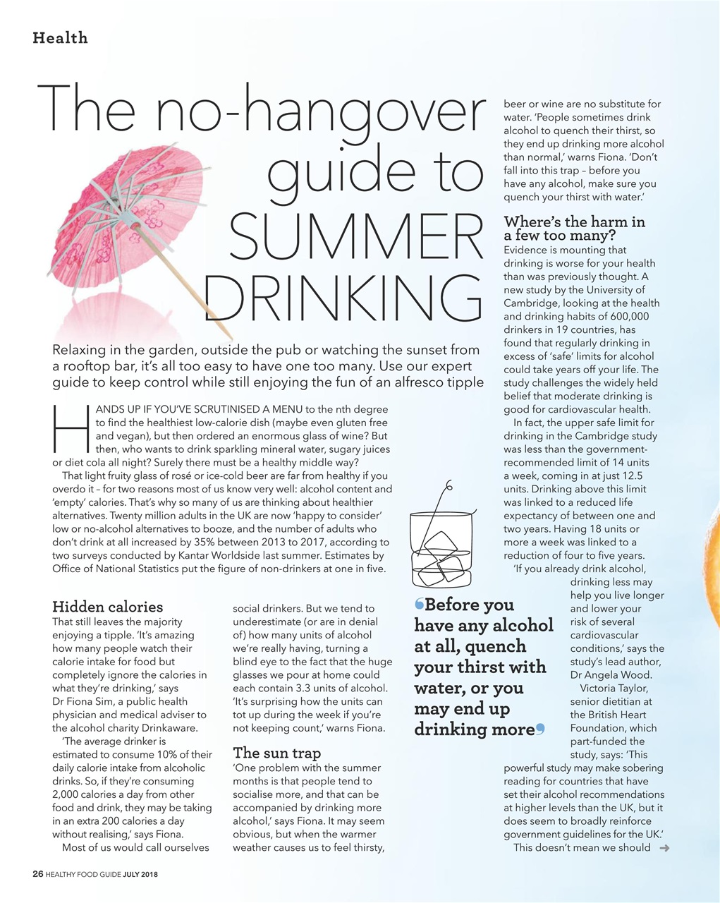 Healthy Food Guide Preview Pages