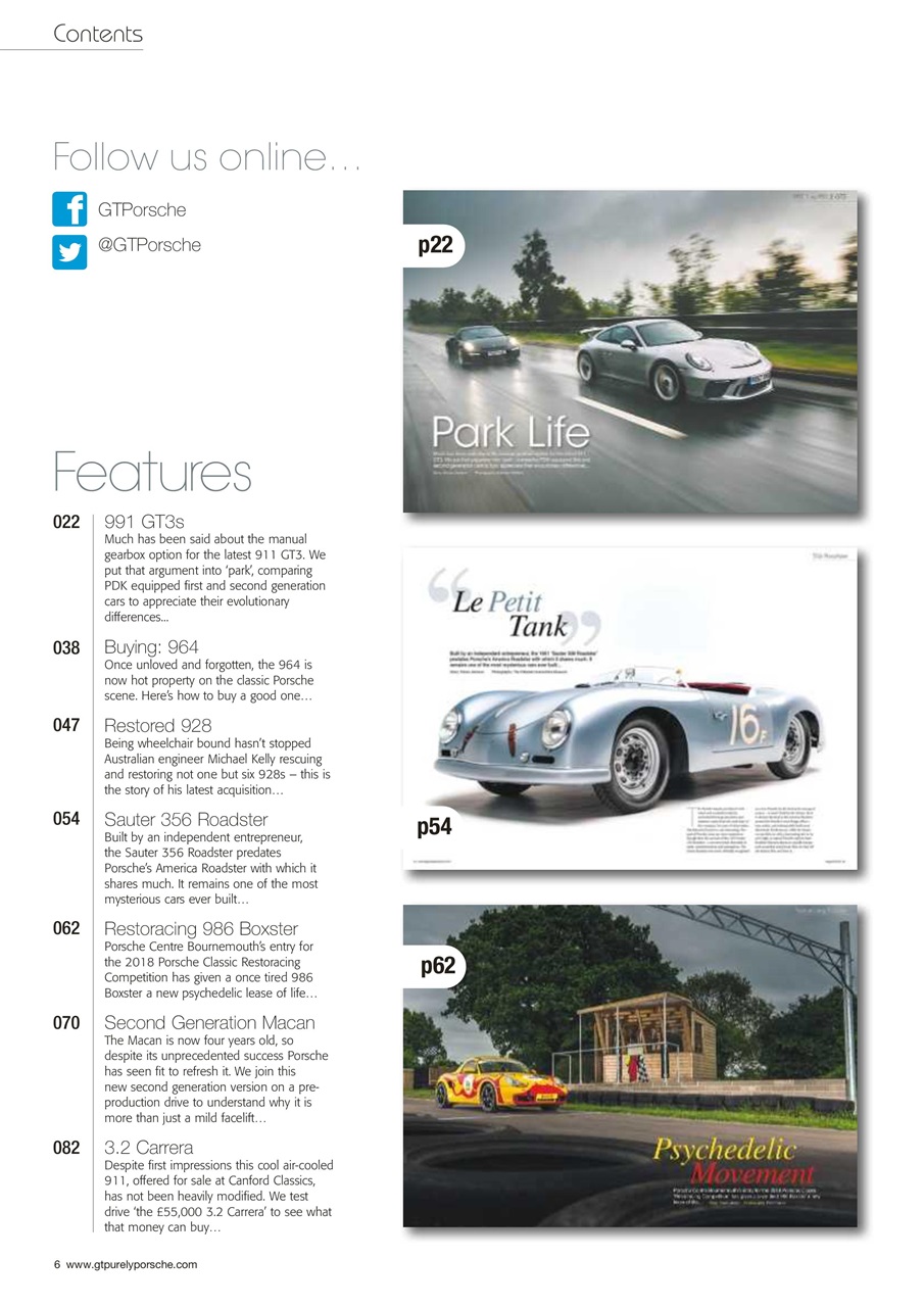 GT Porsche Preview Pages