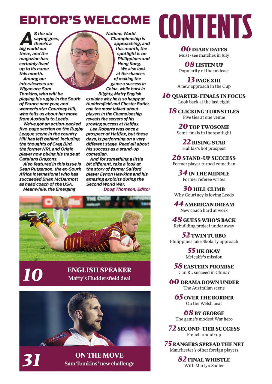 Rugby League World Preview Pages