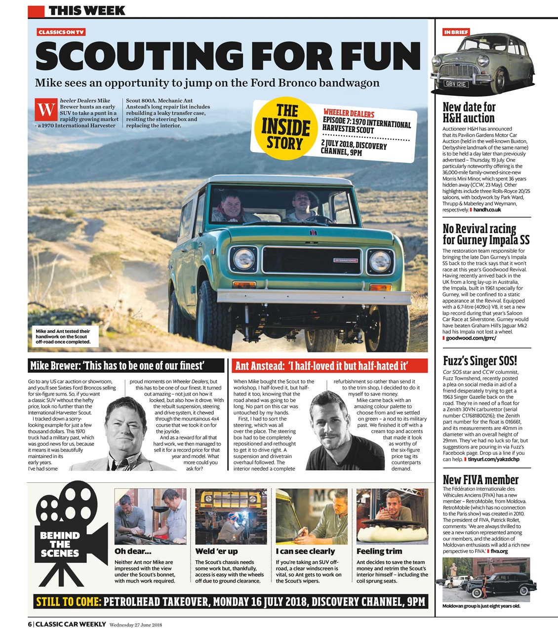 Classic Car Weekly Preview Pages