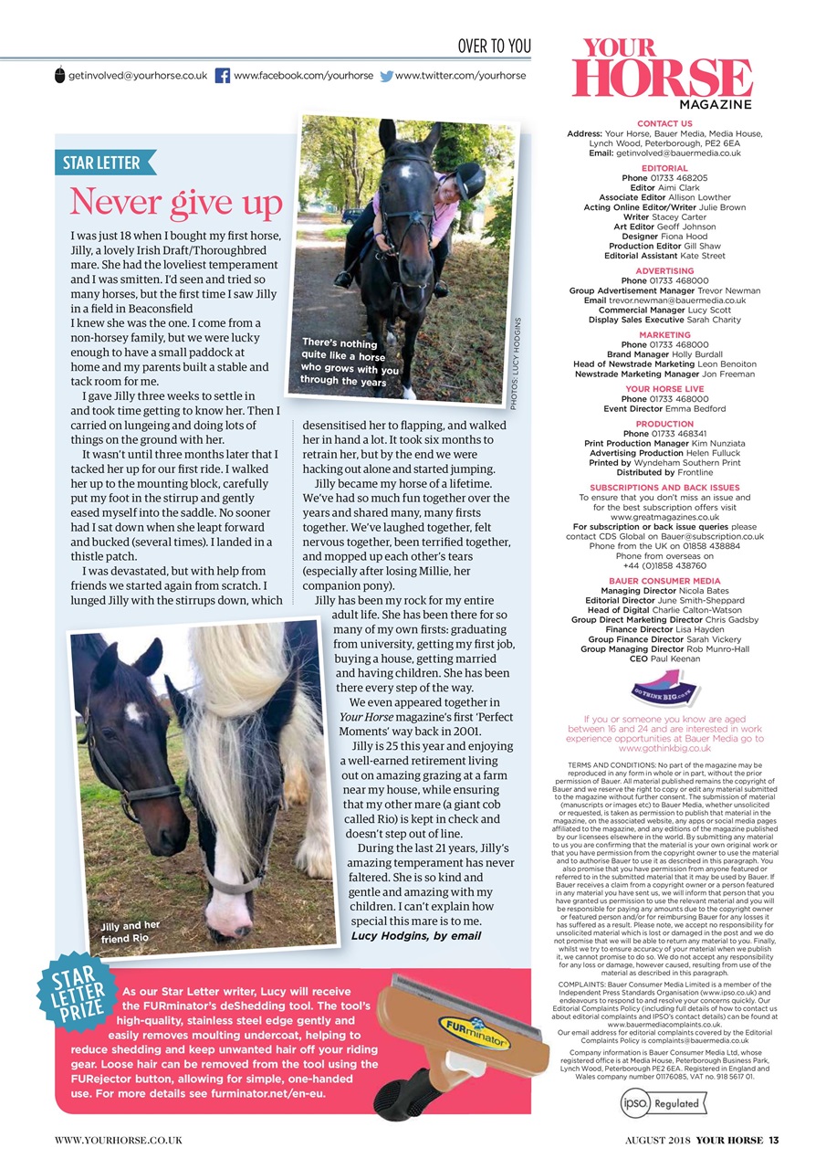 Your Horse Preview Pages