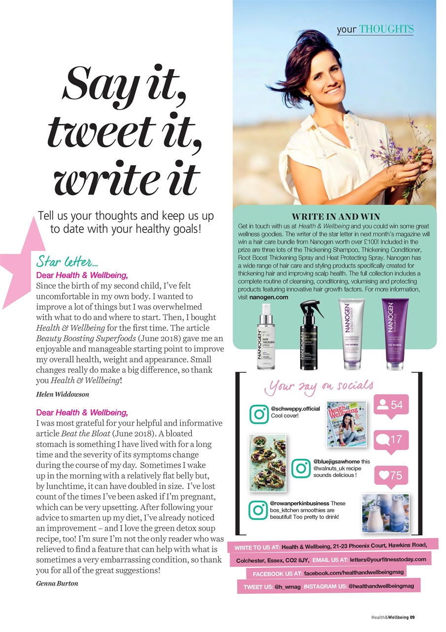 Health & Wellbeing Preview Pages