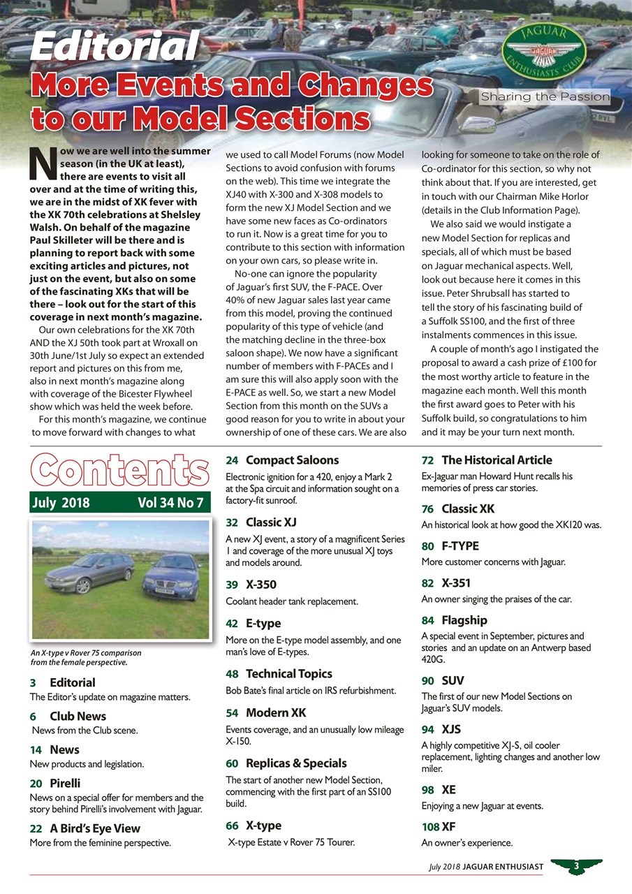Jaguar Enthusiast Preview Pages