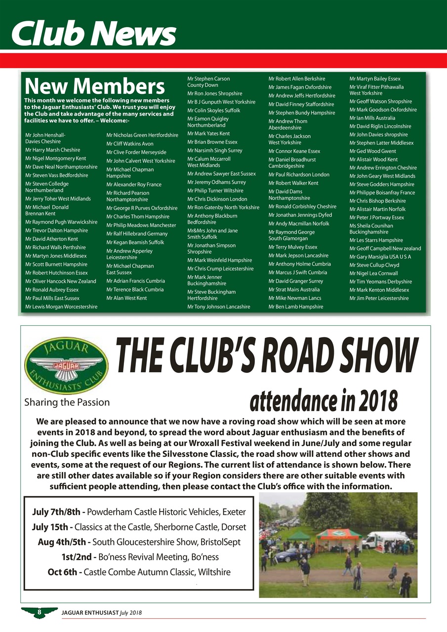 Jaguar Enthusiast Preview Pages