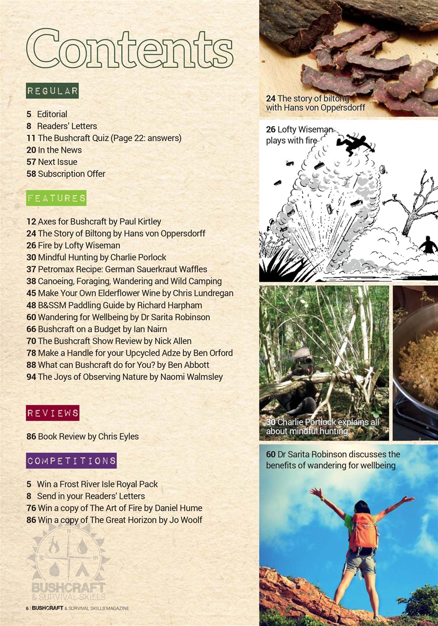 Bushcraft & Survival Skills Magazine Preview Pages