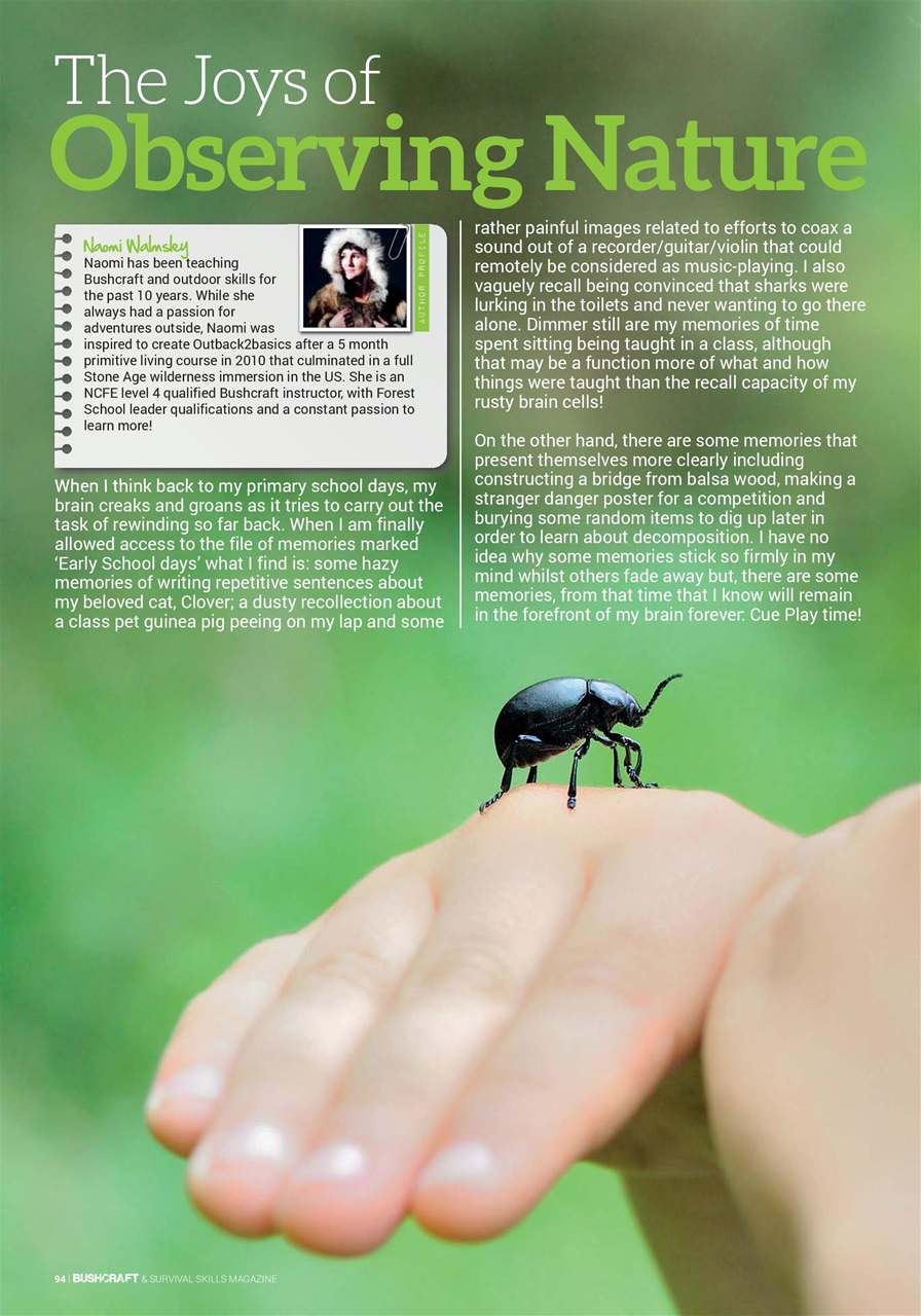 Bushcraft & Survival Skills Magazine Preview Pages
