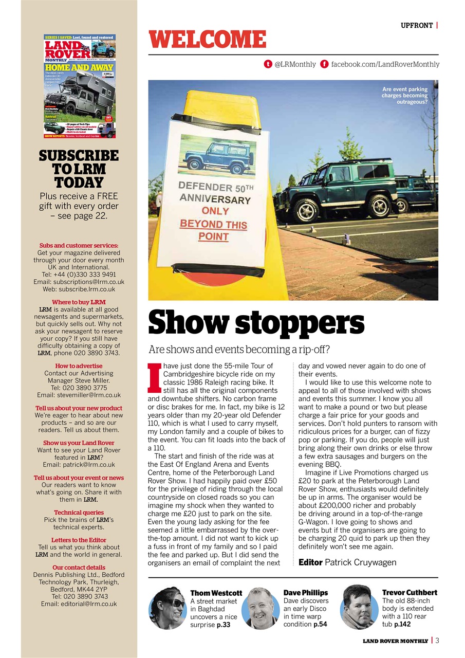 Land Rover Monthly Preview Pages