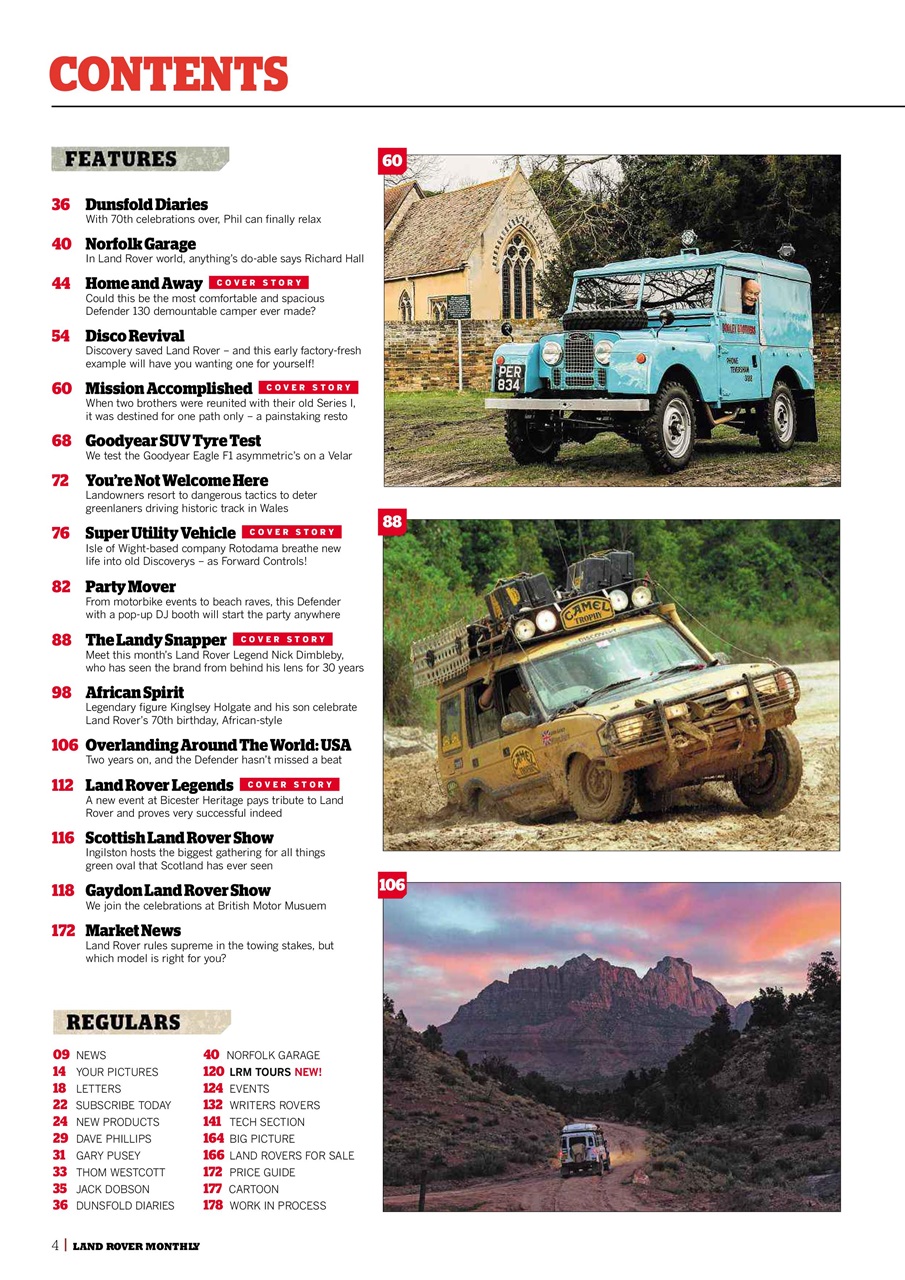 Land Rover Monthly Preview Pages