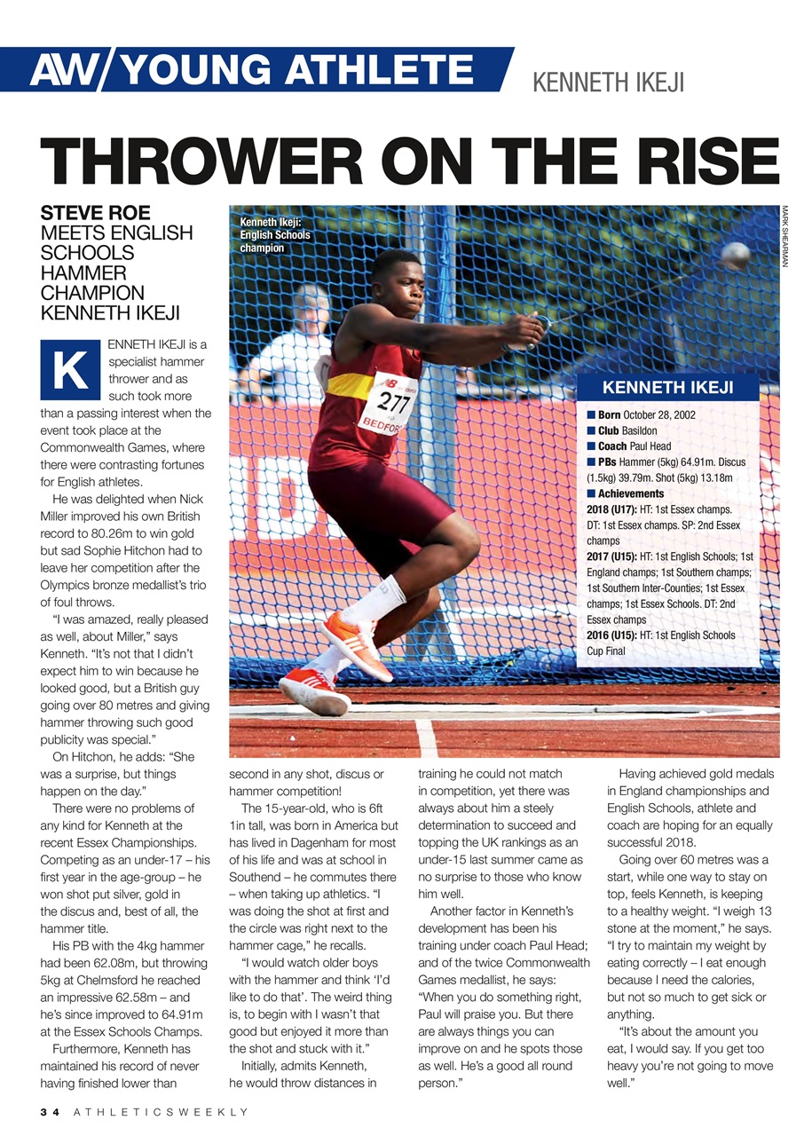 AW – Athletics Weekly Magazine Preview Pages