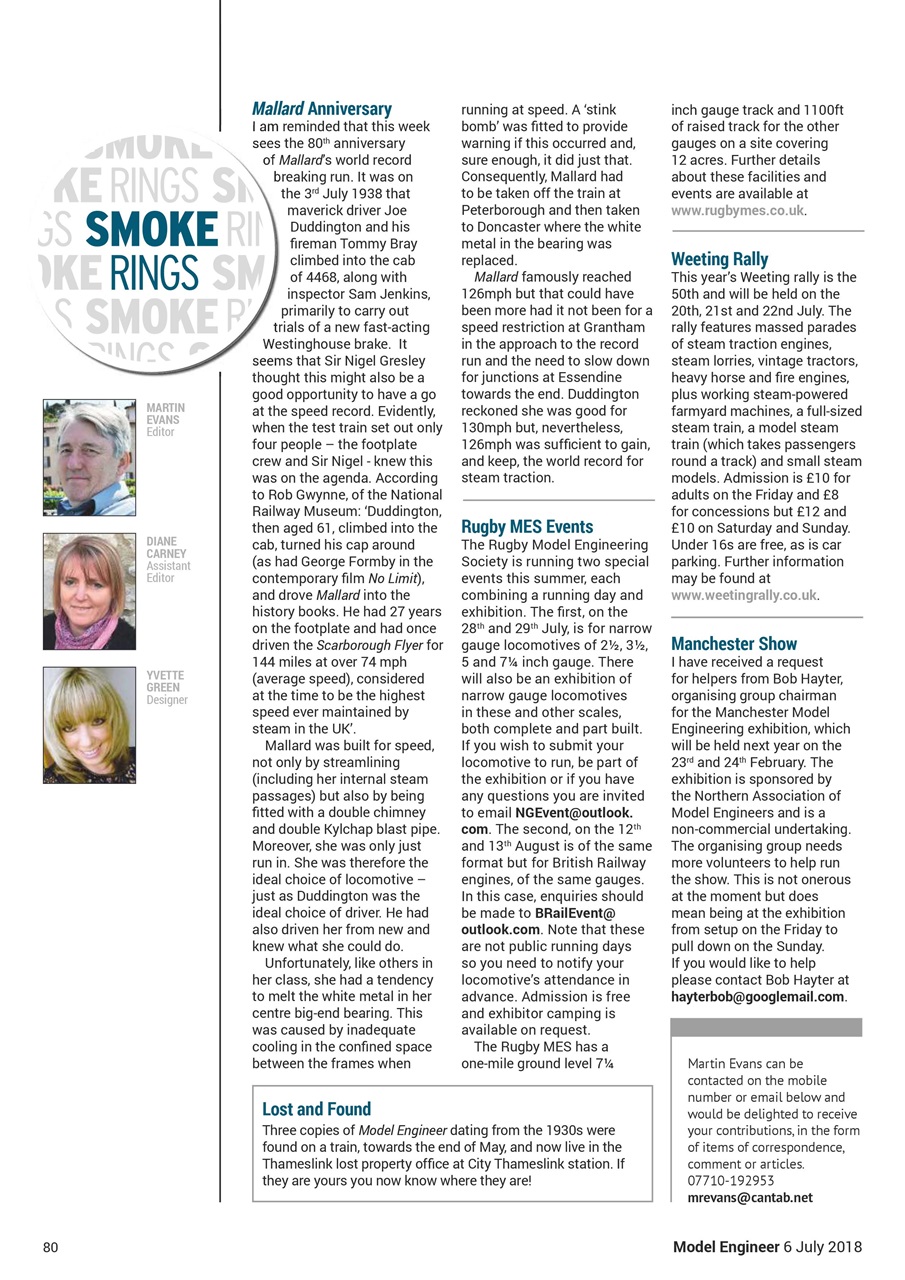 Model Engineer Preview Pages