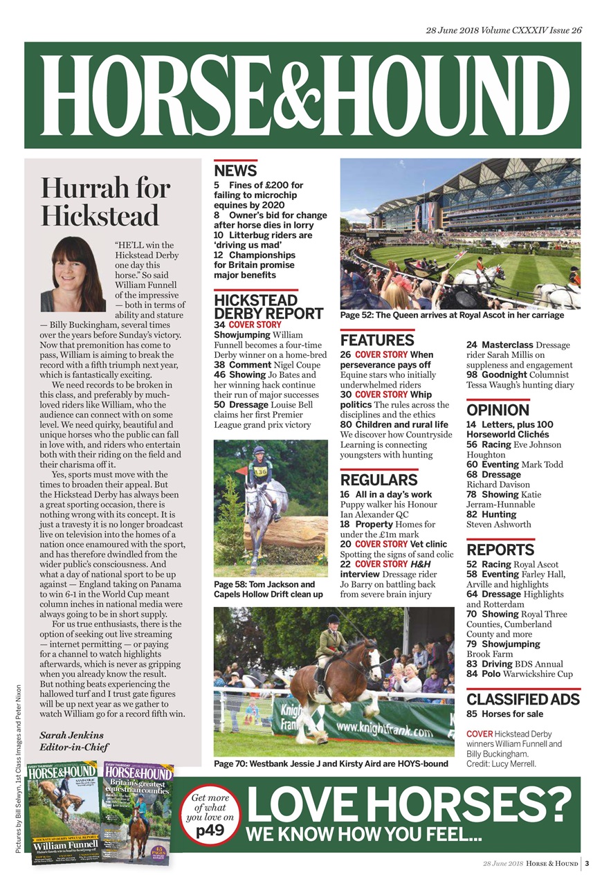 Horse & Hound Preview Pages