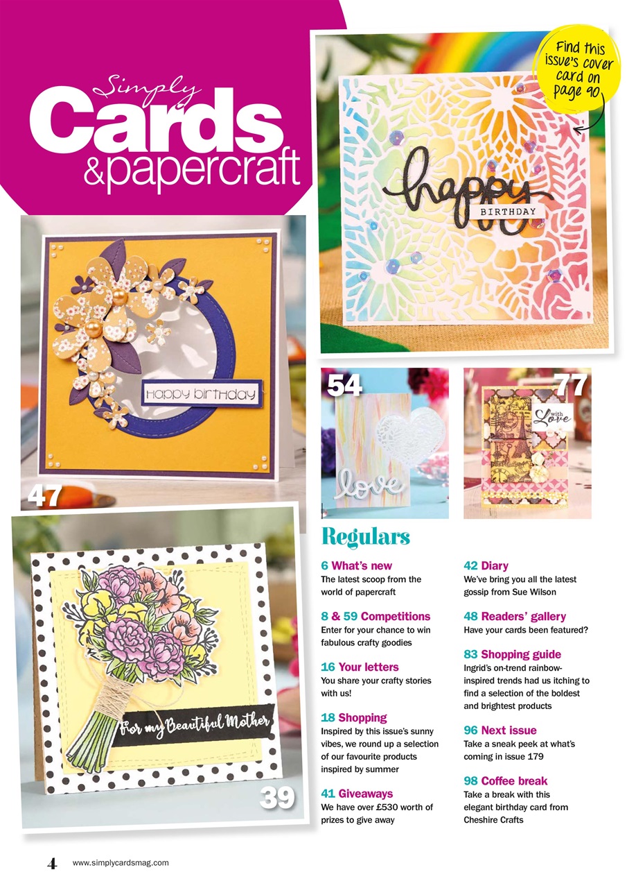 Simply Cards & Papercraft Preview Pages