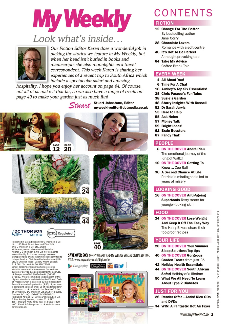 My Weekly Preview Pages