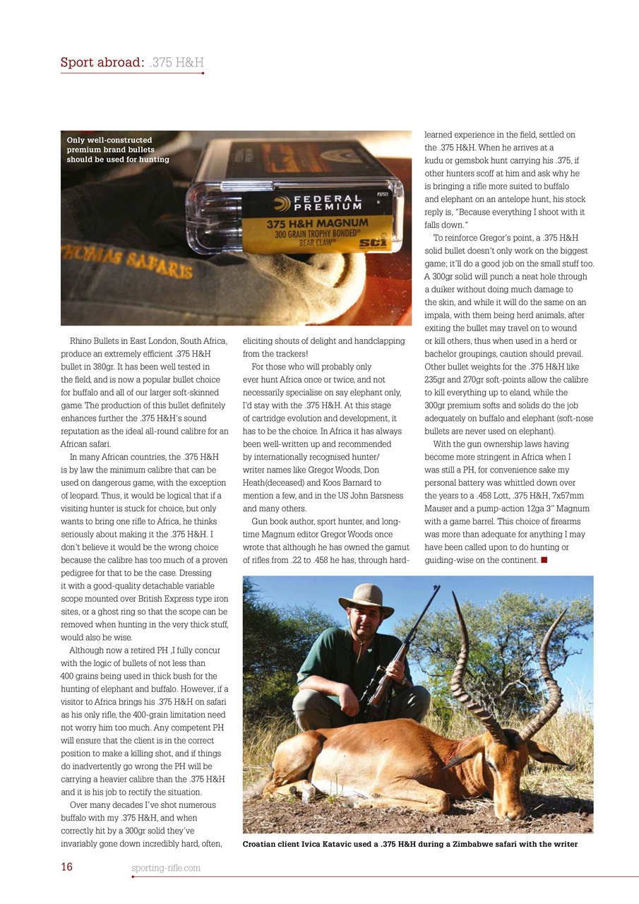 Sporting Rifle Preview Pages