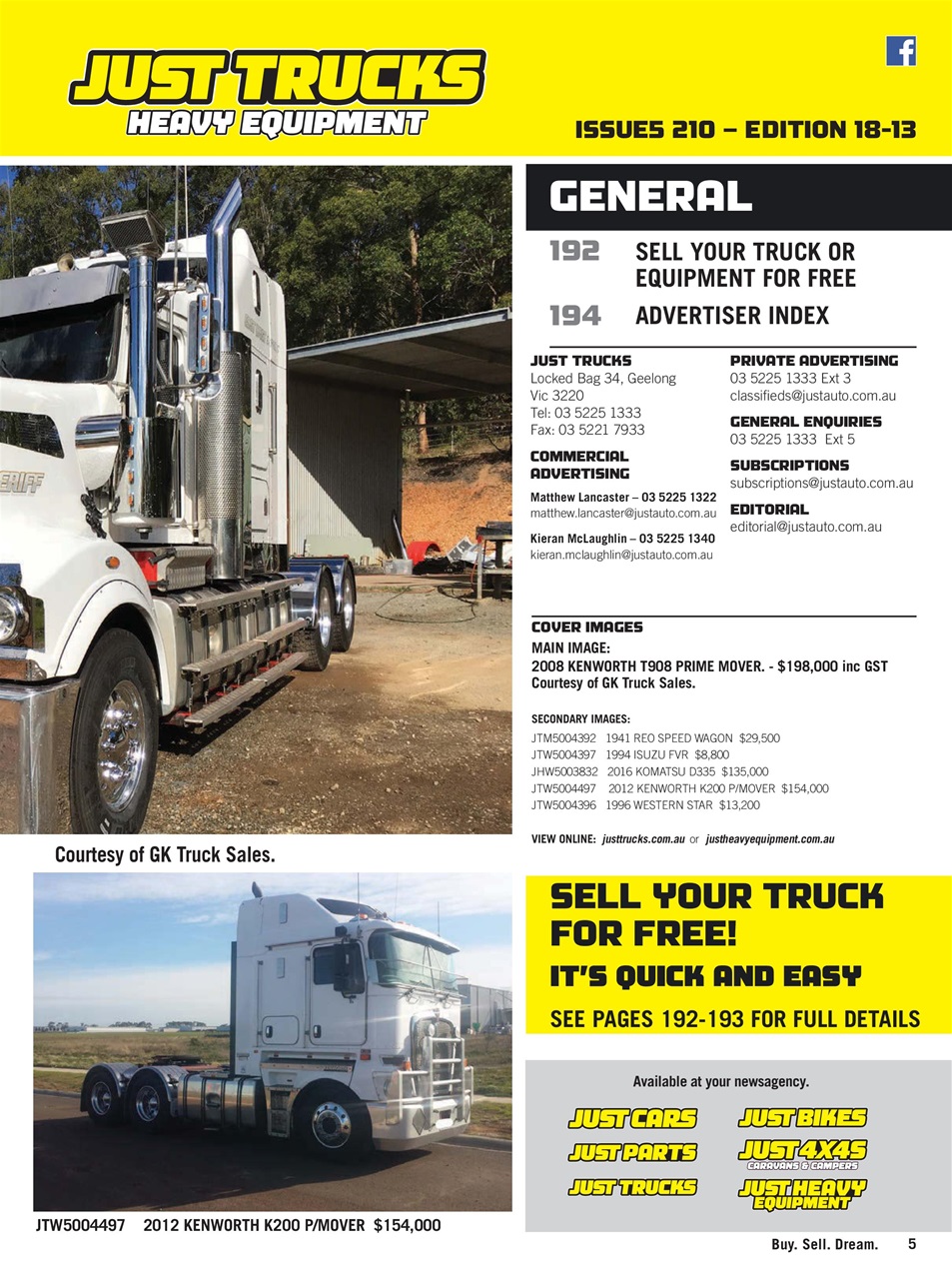 JUST TRUCKS Preview Pages