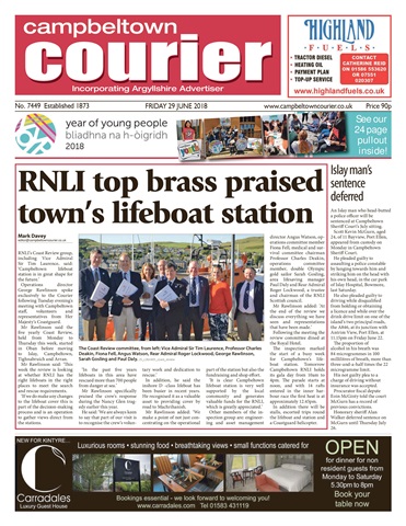 Campbeltown Courier issue 29/6/18