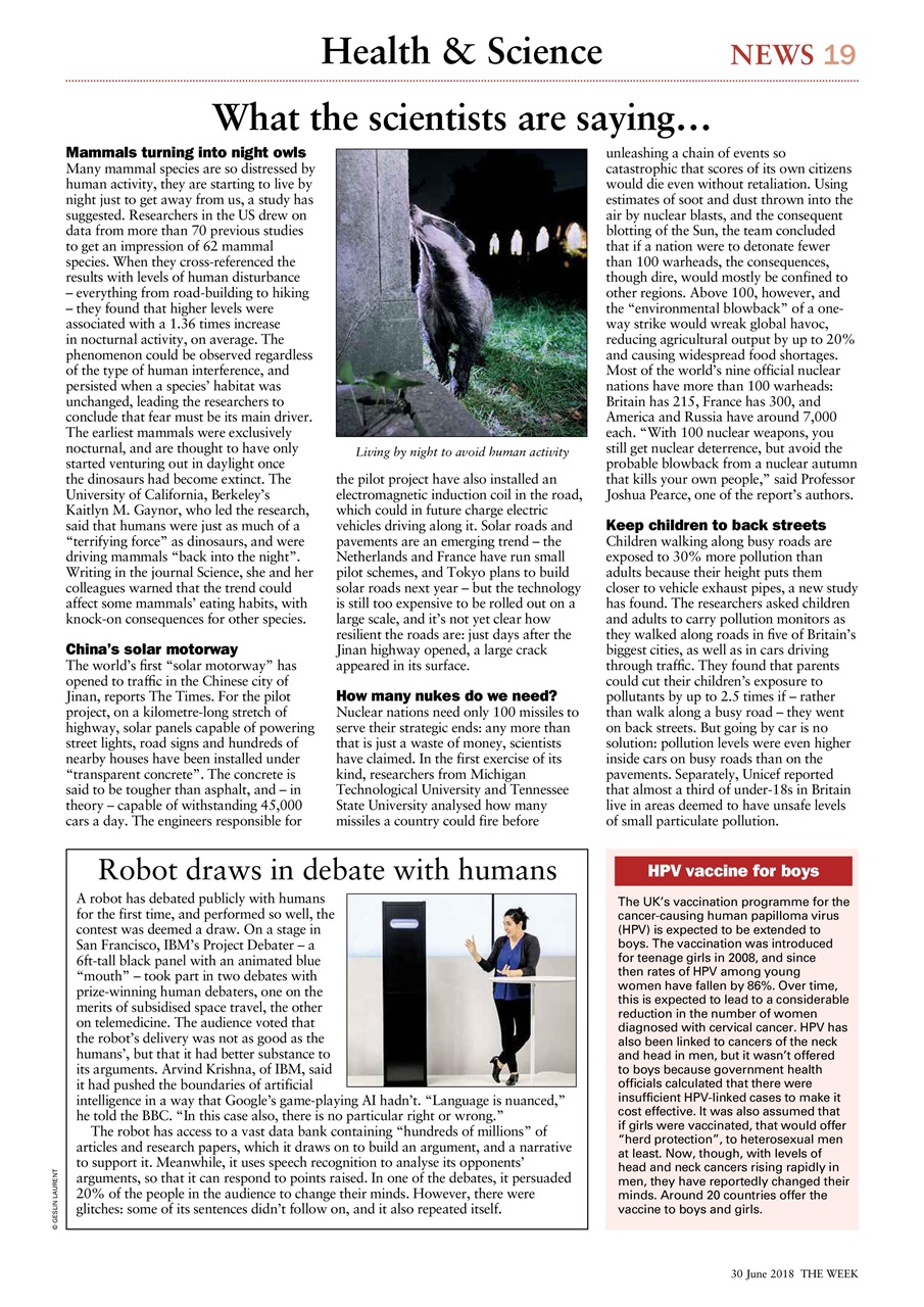 The Week Preview Pages