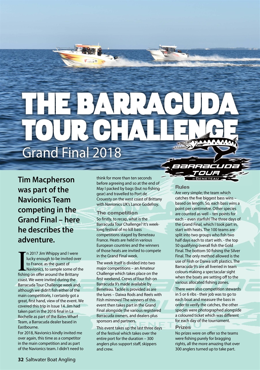 Saltwater Boat Angling Preview Pages