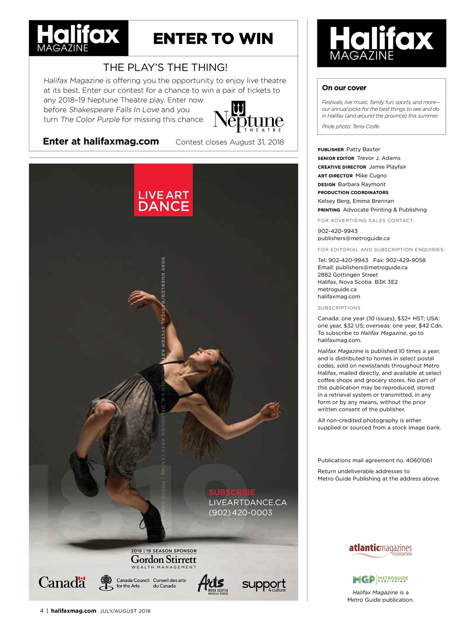 Halifax Magazine Preview Pages