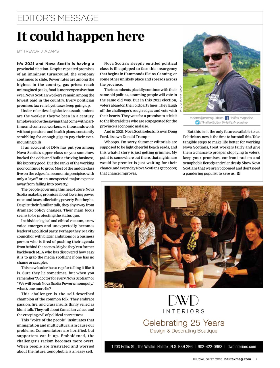 Halifax Magazine Preview Pages