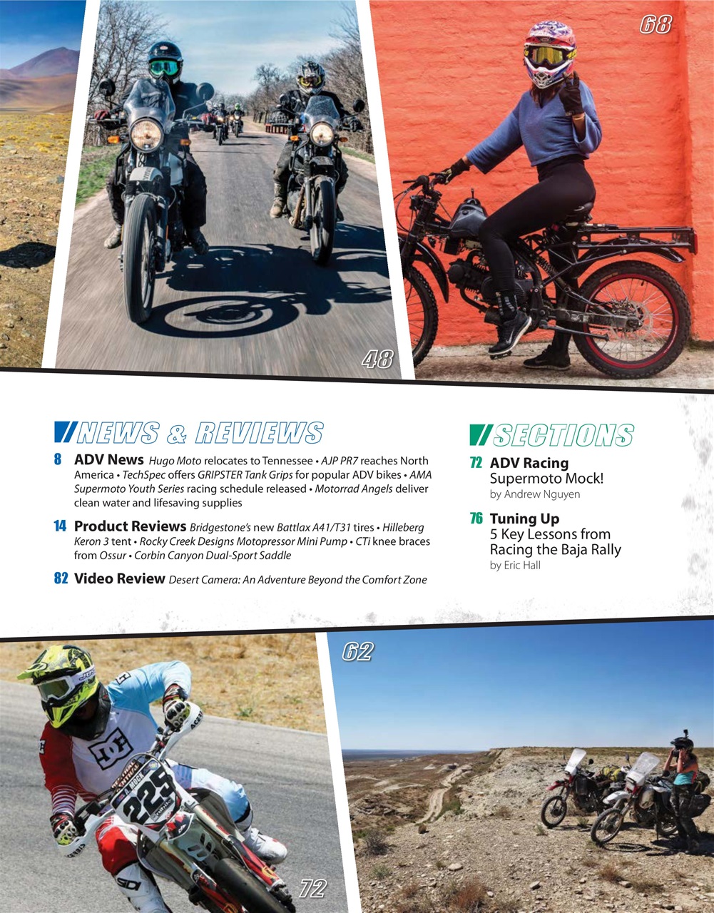 Adventure Motorcycle Preview Pages