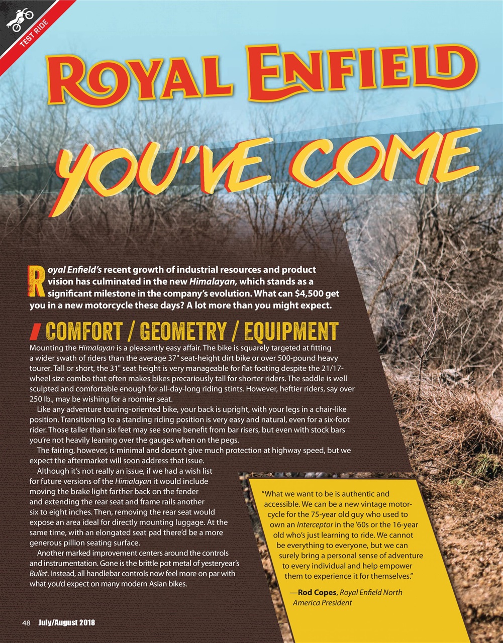 Adventure Motorcycle Preview Pages