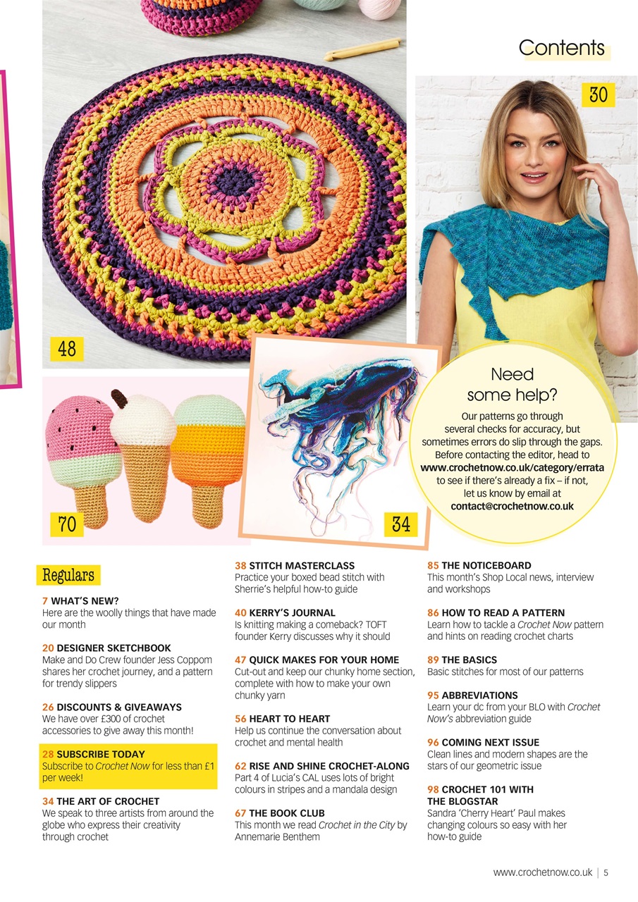 Crochet Now Magazine Preview Pages