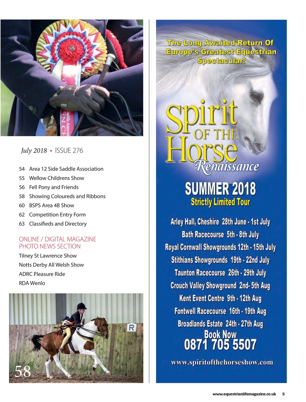 Equestrian Life Magazine Preview Pages