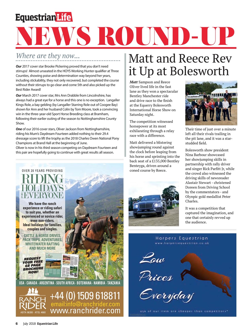 Equestrian Life Magazine Preview Pages