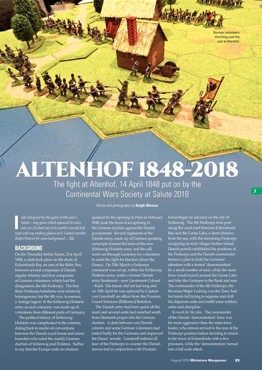 Miniature Wargames Preview Pages