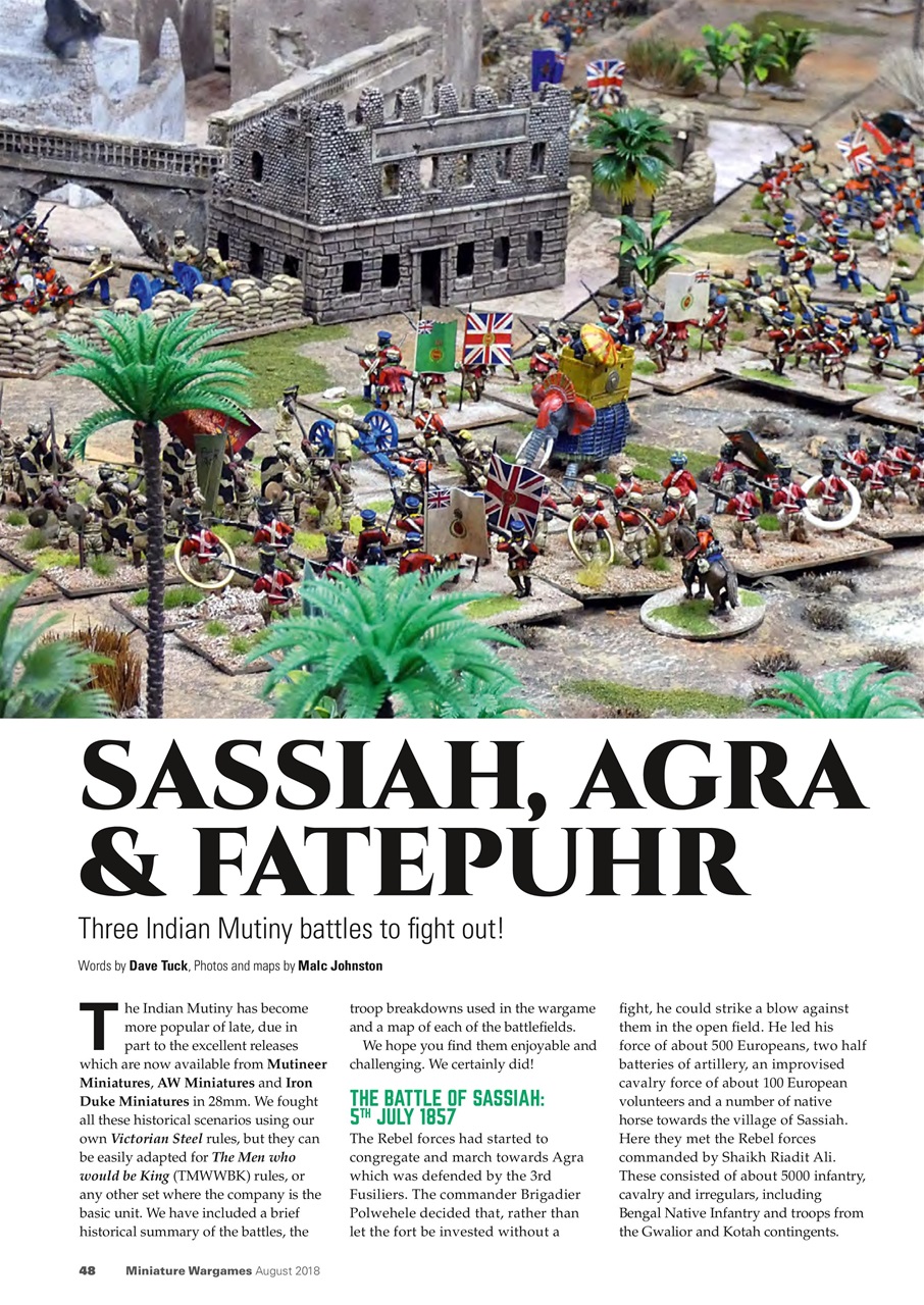 Miniature Wargames Preview Pages